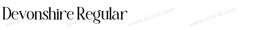 Devonshire Regular字体转换